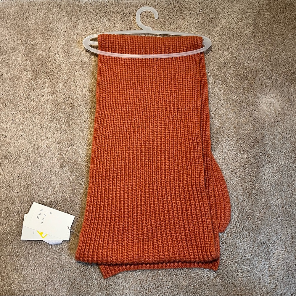 A new day knitted Winter Scarf